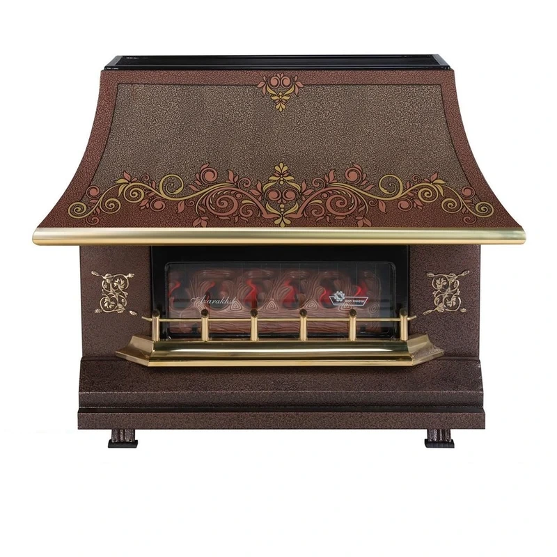 بخاری گازی طرح شومینه ایران شرق مدل 180 آذرخش طرح شمیم 