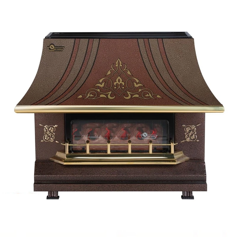 بخاری گازی طرح شومینه ایران شرق مدل 180 آذرخش طرح آتیلا 