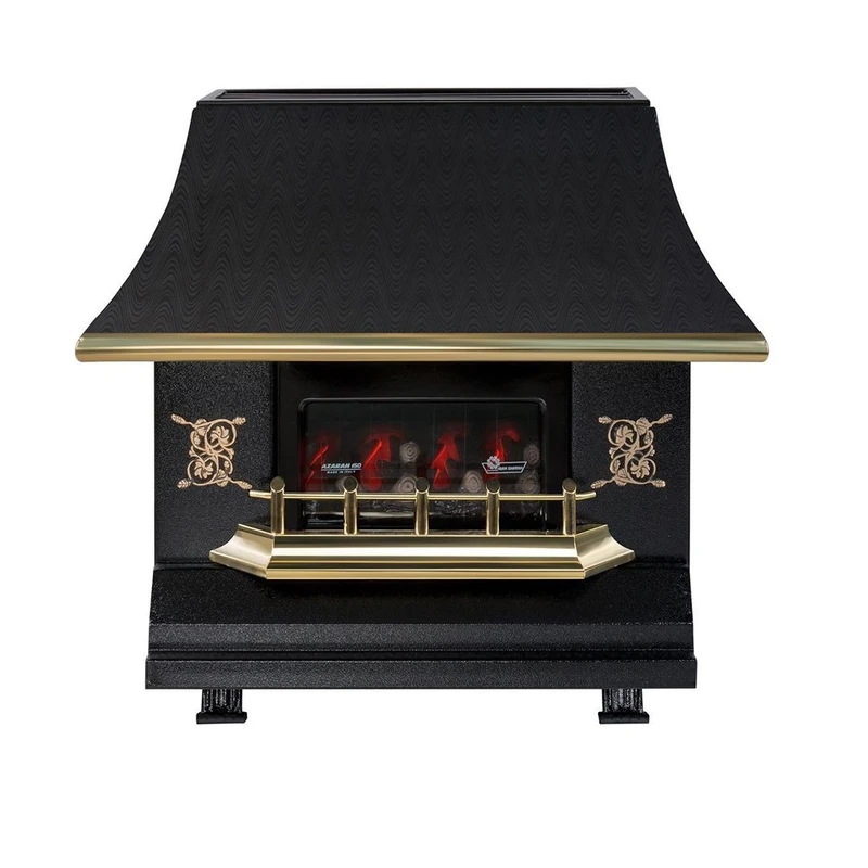 بخاری گازی طرح شومینه ایران شرق مدل 150 آذران طرح مهتاب 