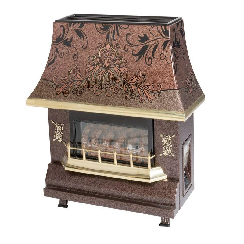 بخاری گازی طرح شومینه ایران شرق مدل 150 آذران طرح رومینا