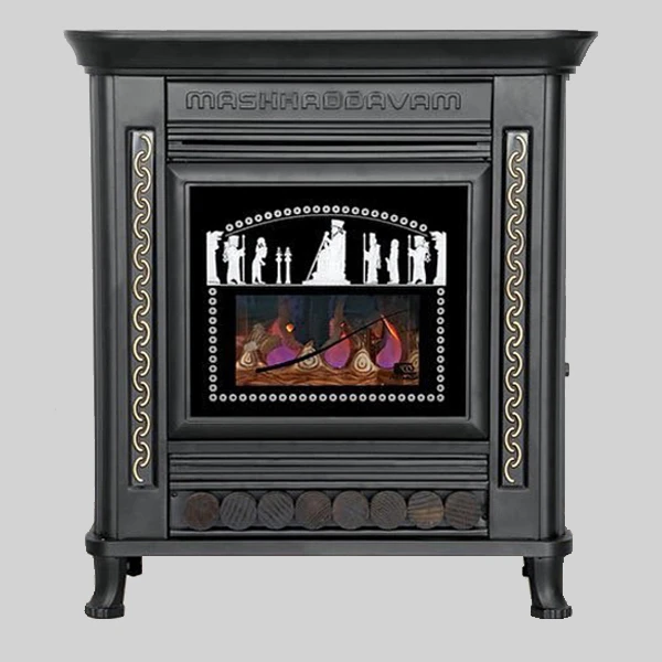 بخاری گازی طرح شومینه مشهد دوام مدل 850 پایه دار 32000