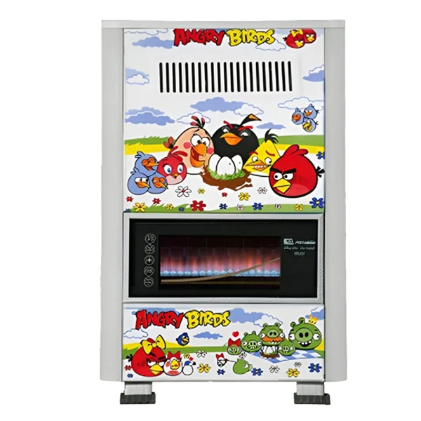 بخاری گازی مشهد دوام مدل 7500 عروسکی طرح پرندگان خشمگین