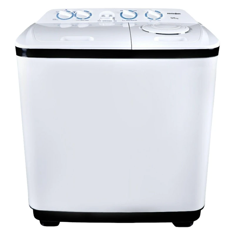 ماشین لباسشویی نیمه اتوماتیک ظرفیت 9.6 کیلوگرم پاکشوما مدل PTN 9604i AJ